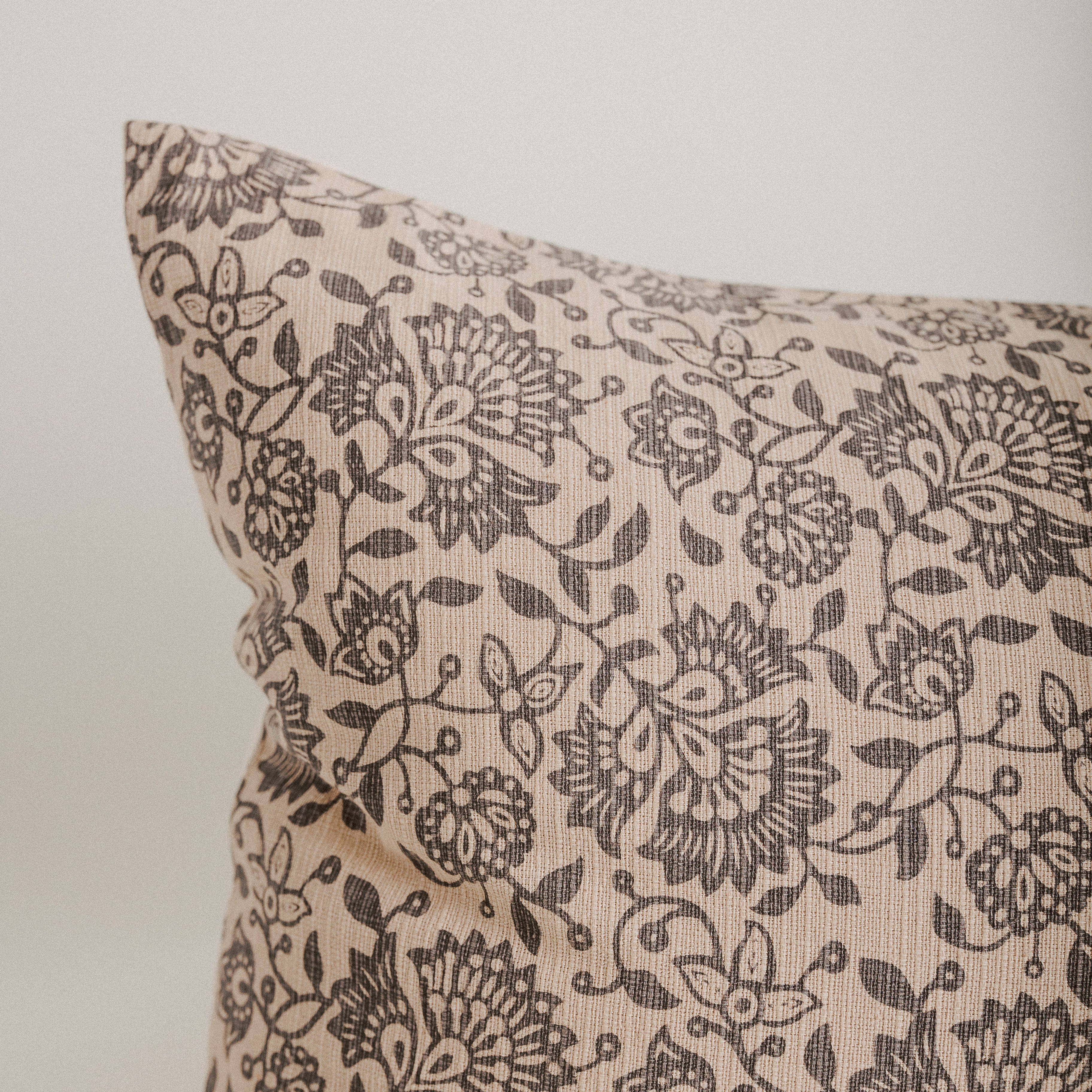 Block Print Pillow Cover - Winter Wanders