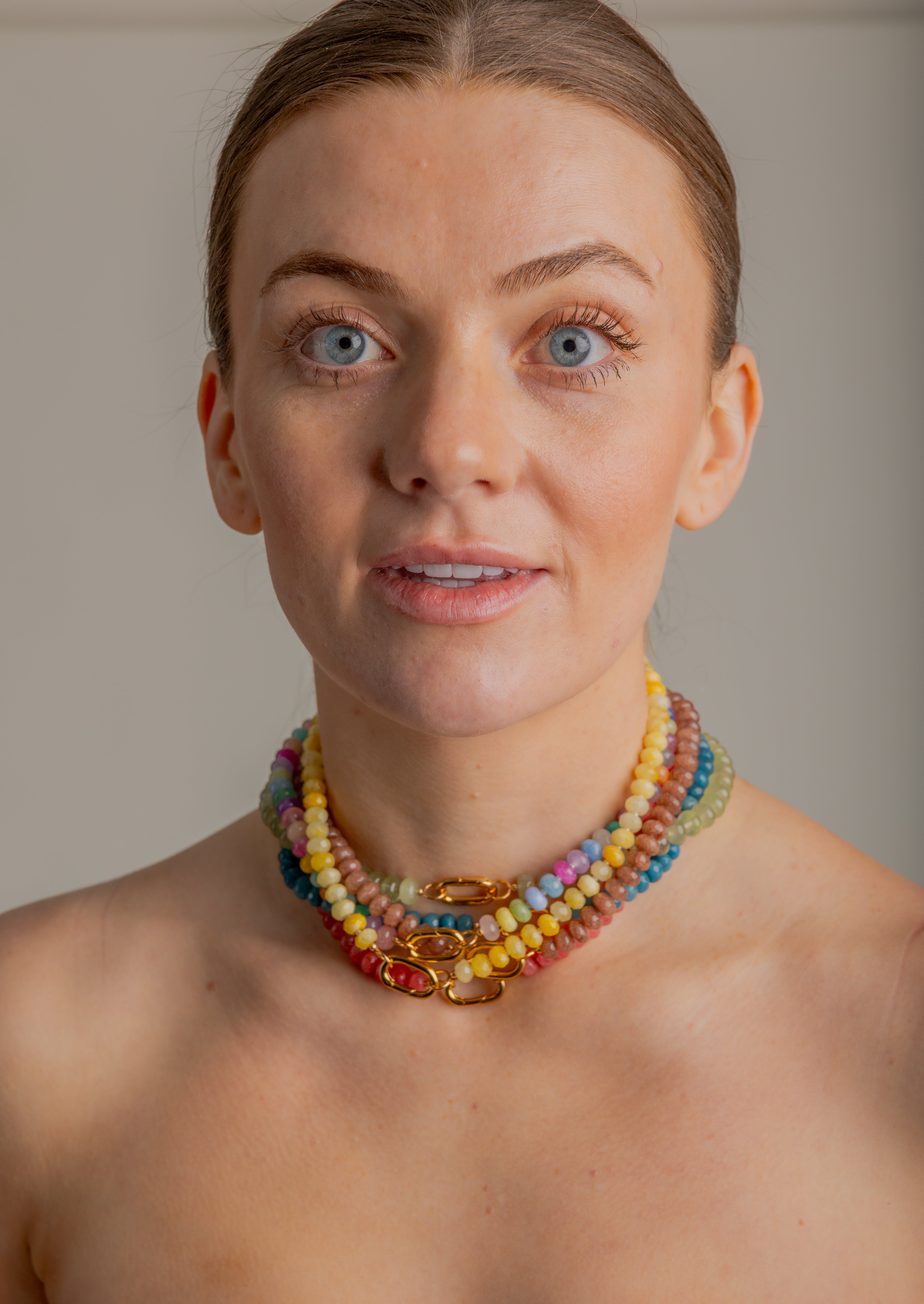 Candy Necklace - Watermelon Jade