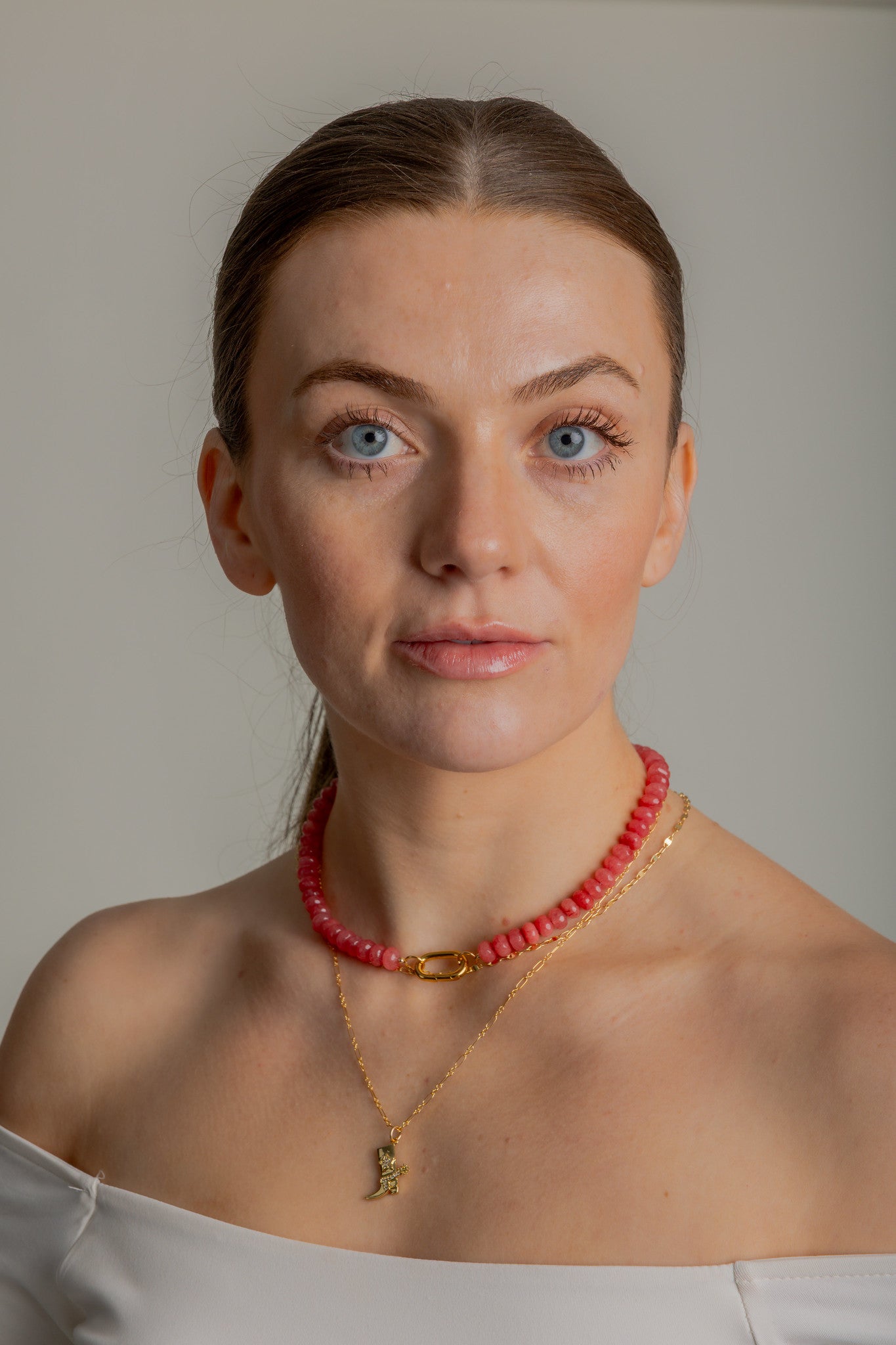 Candy Necklace - Watermelon Jade