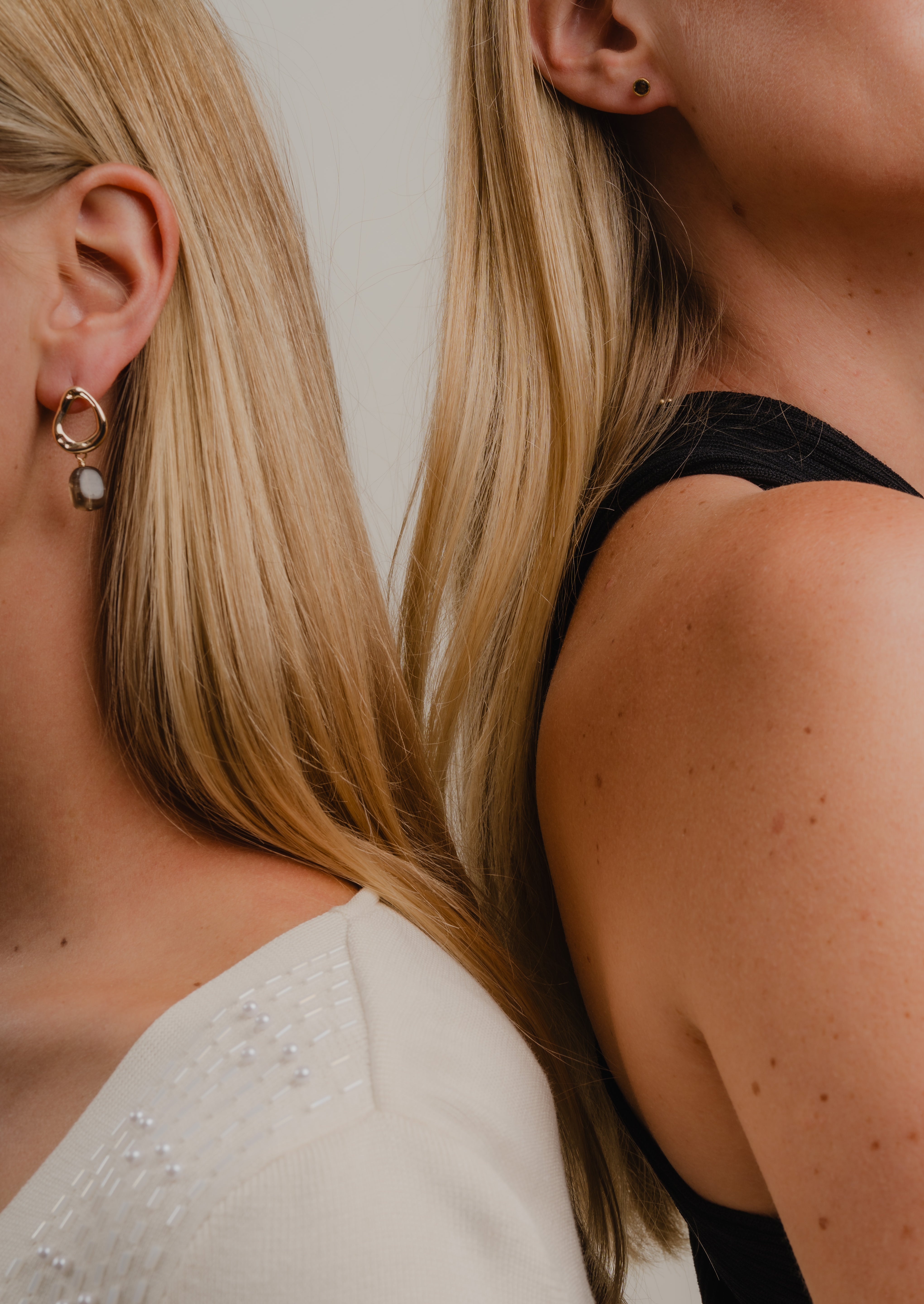 Smokey Quartz Stud Earring