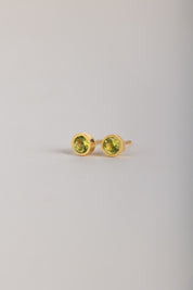 Peridot Stud Earring