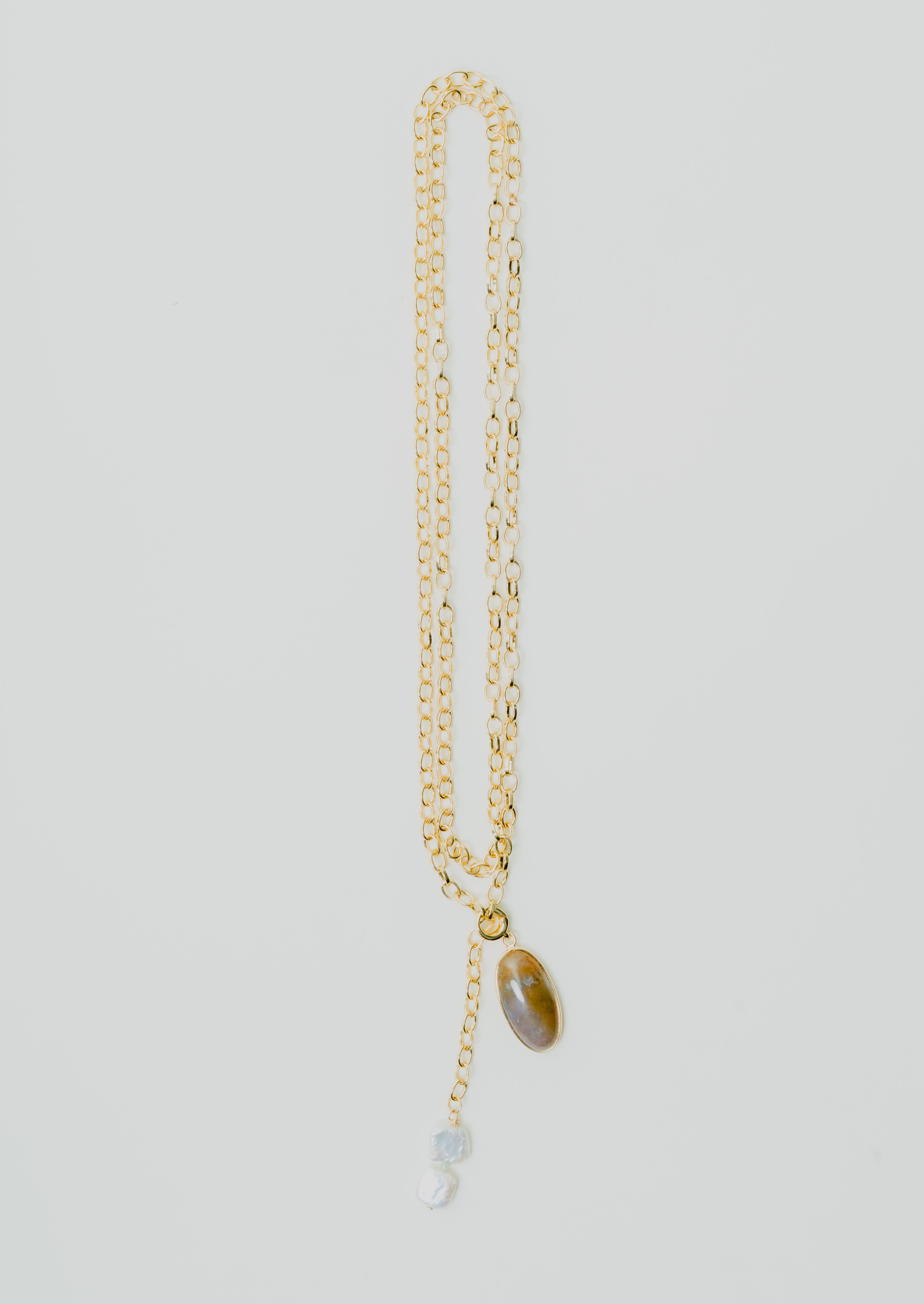 Ivy + Pearl Link Necklace