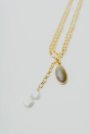 Ivy + Pearl Link Necklace