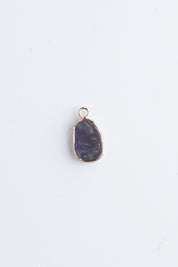 Amethyst Bezel Charm