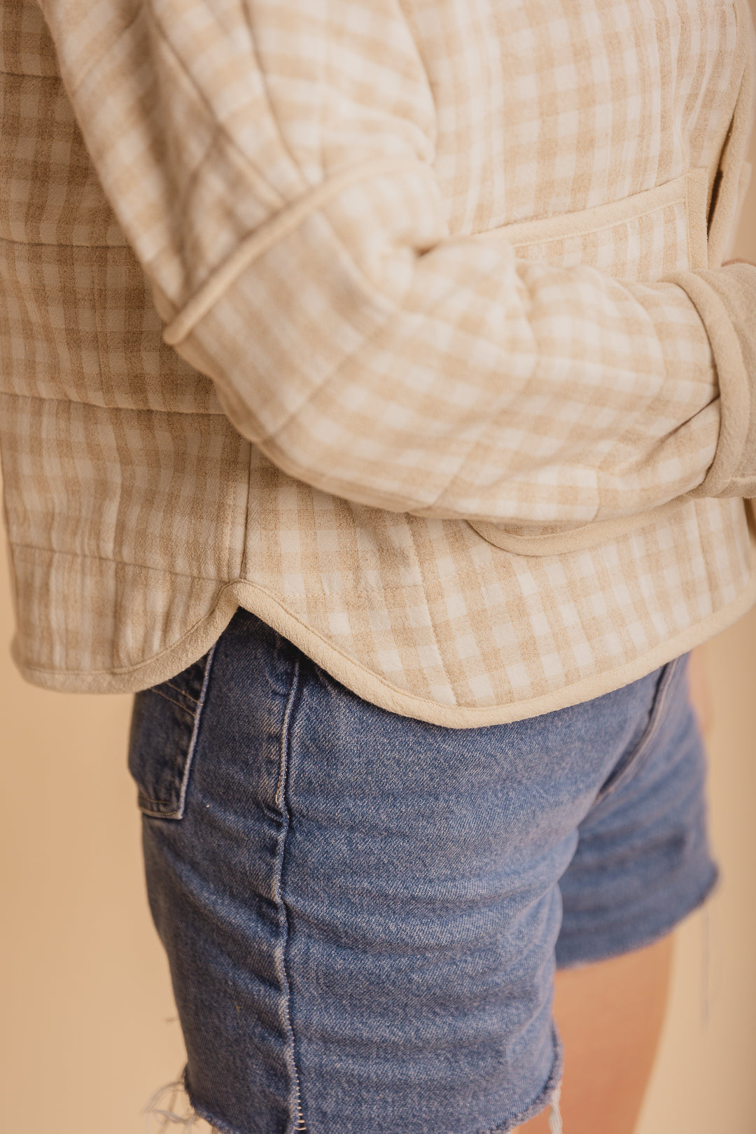 Gingham Quilted Jacket