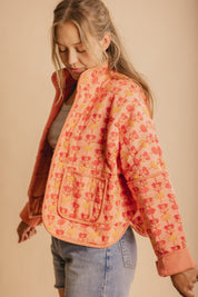 Coral Quilted Jacket