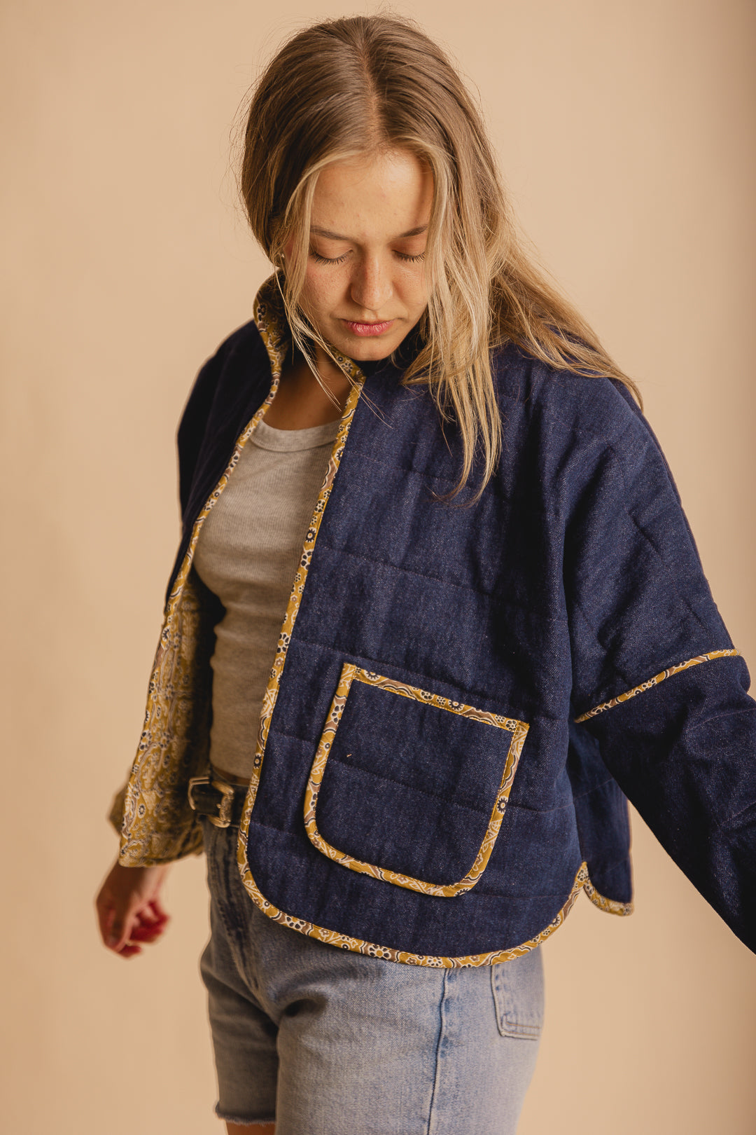 Denim Quilted Jacket