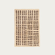 A Poís - Cream + Espresso Carpet 3.5' x 5'