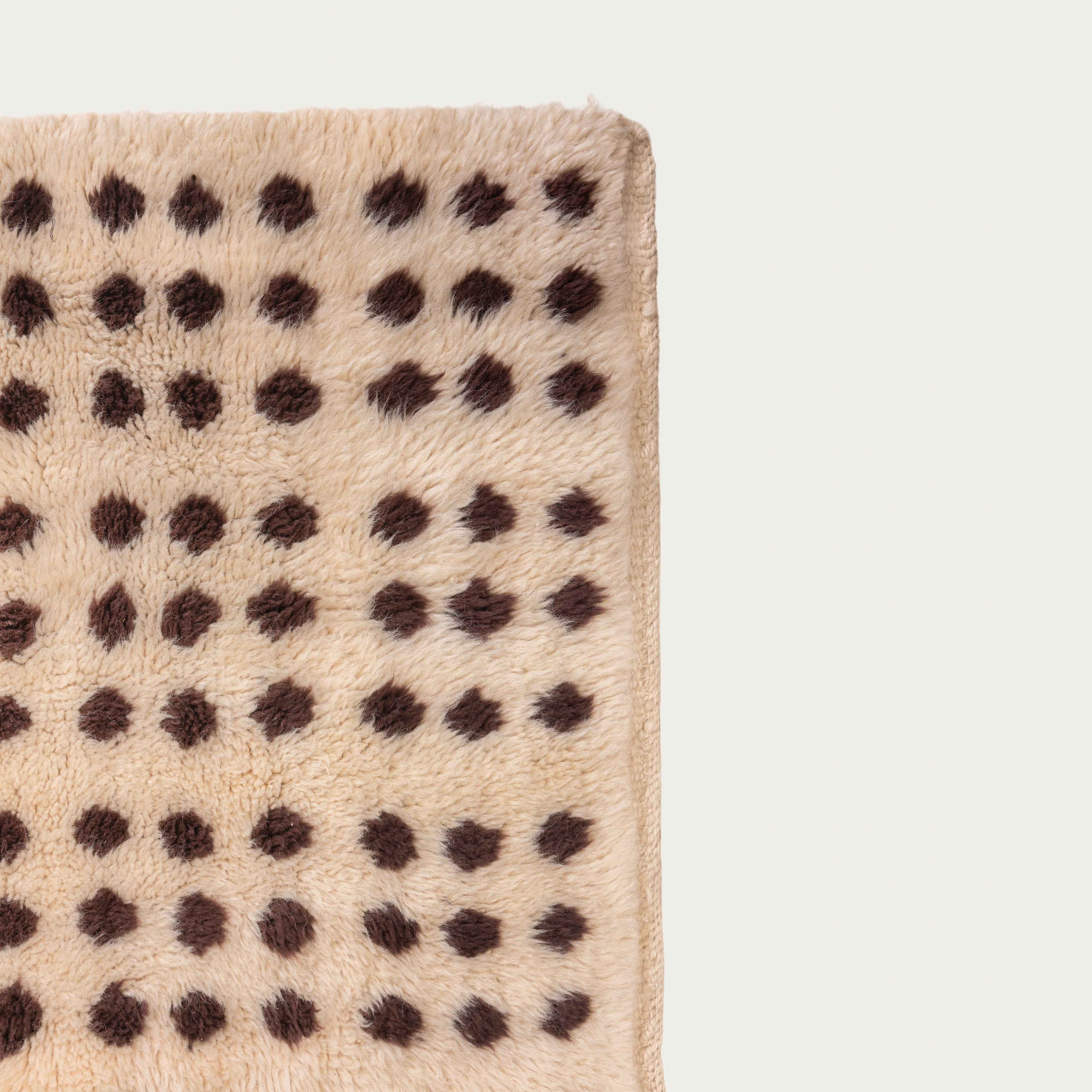 A Poís - Cream + Espresso Carpet 3.5' x 5'