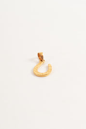 Hammered Horseshoe Pendant