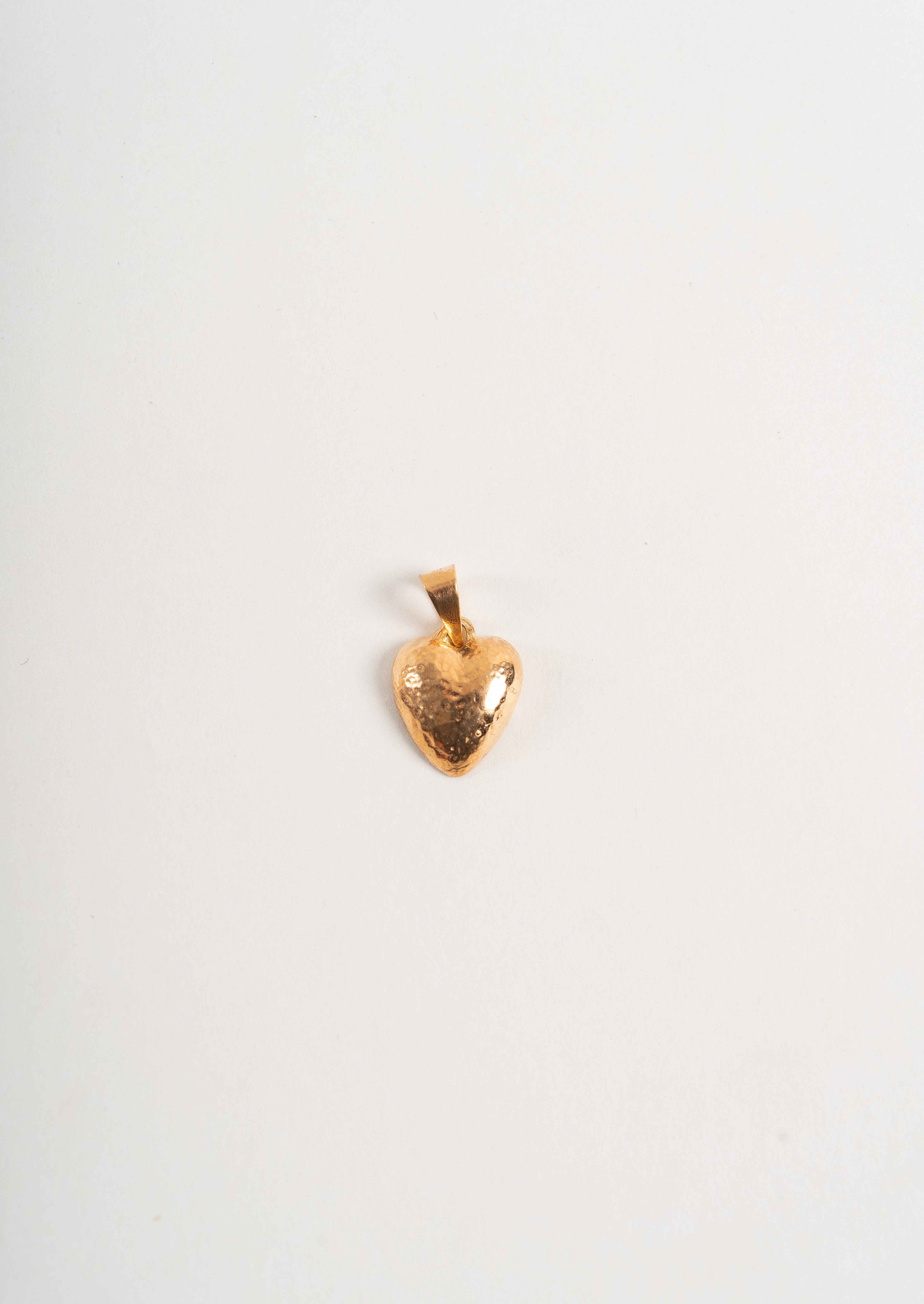 Hammered Heart Pendant