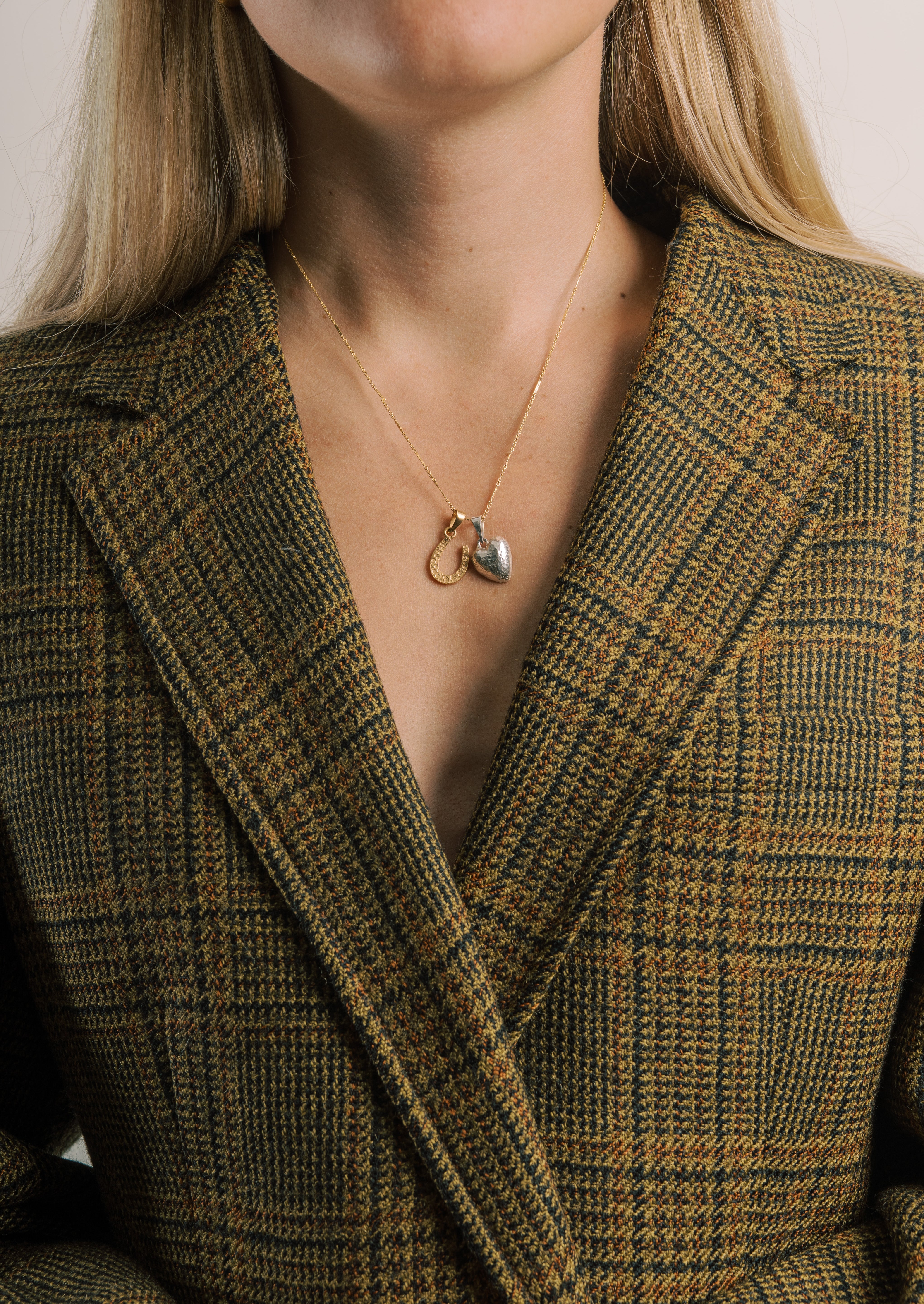 Hammered Heart Pendant