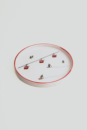 Ski Town Dessert Plate