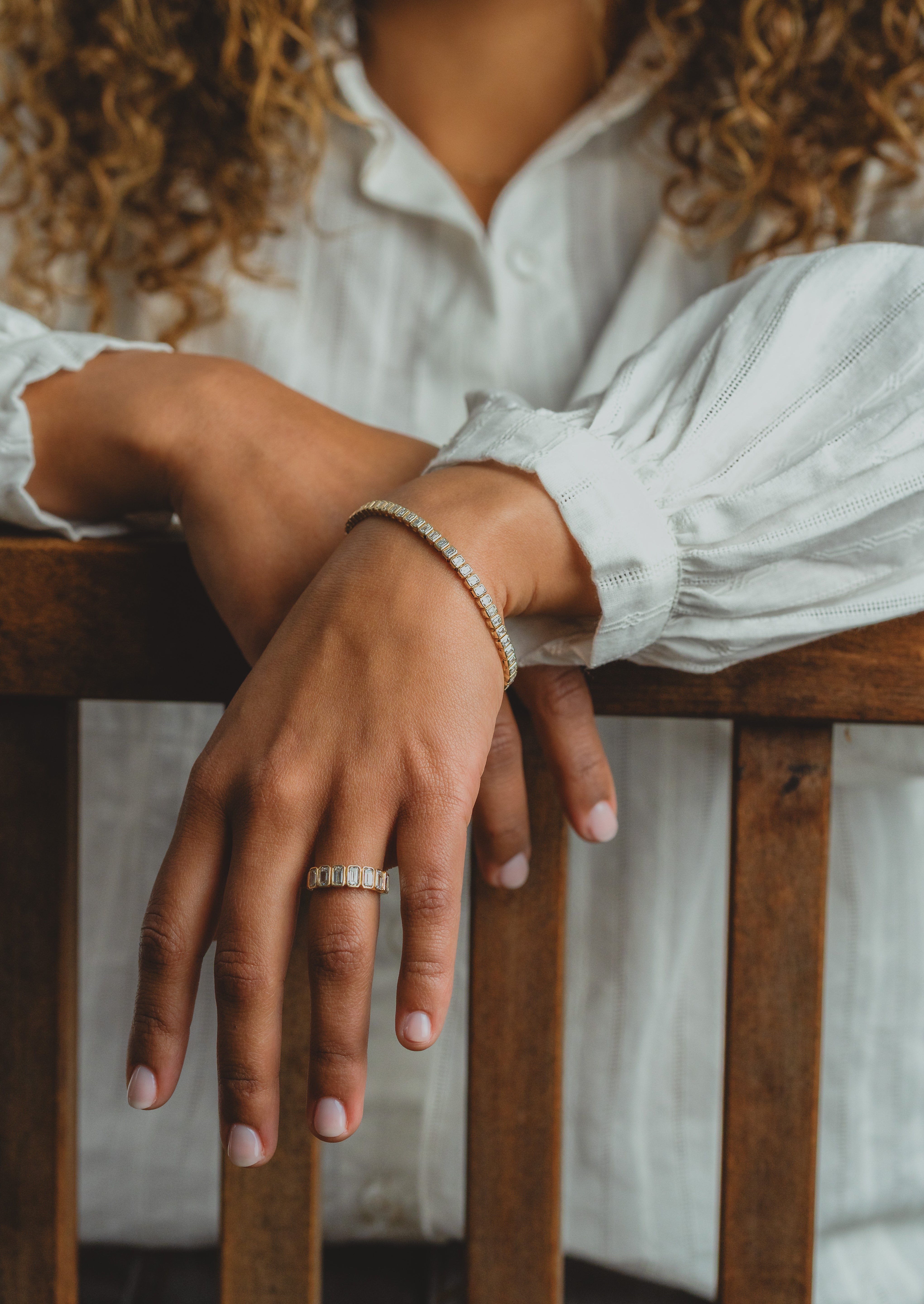 Baguette Diamond Tennis Bracelet