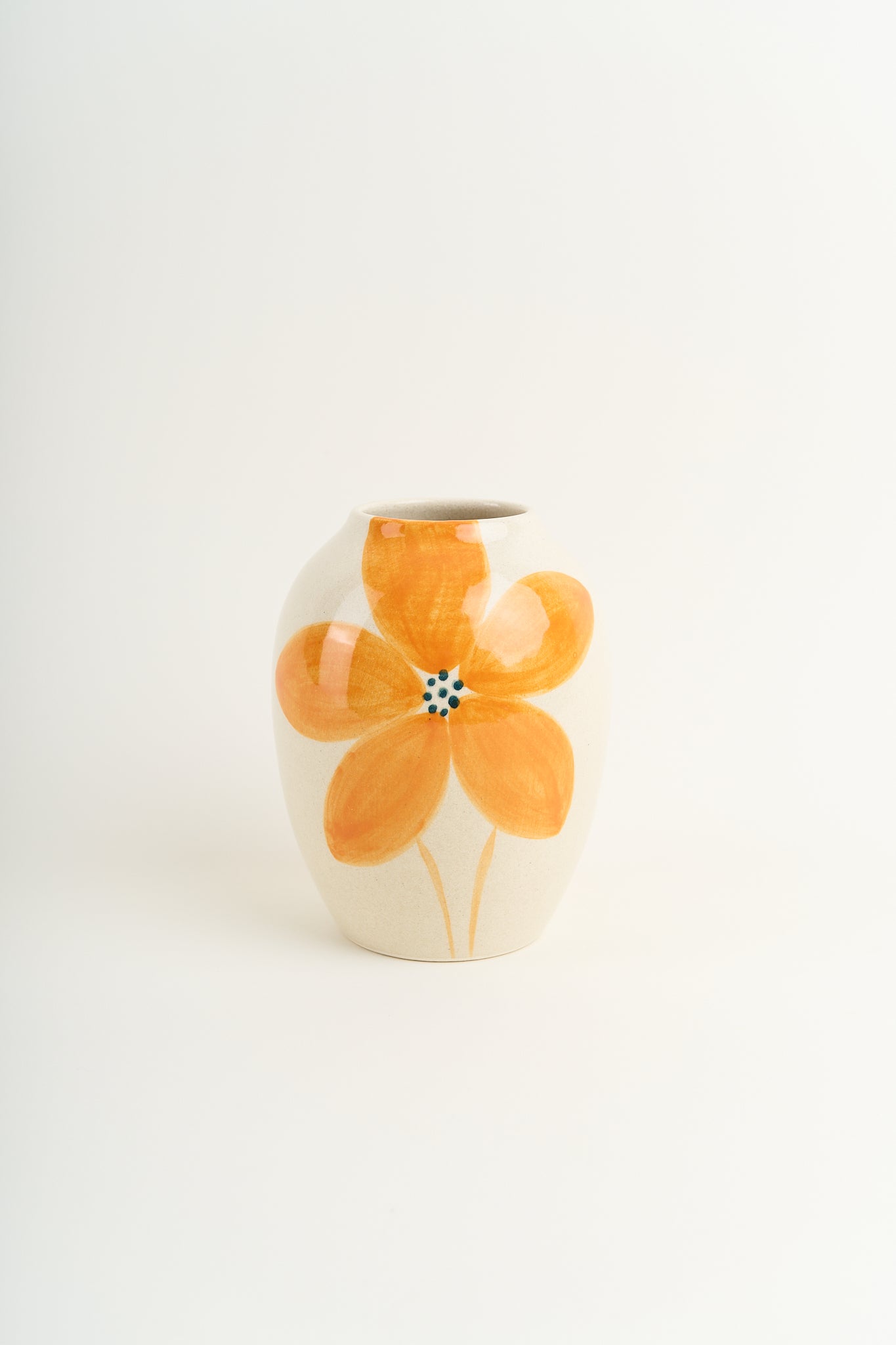 Grande Flor Vase - Amber