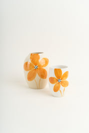 Grande Flor Vase - Amber