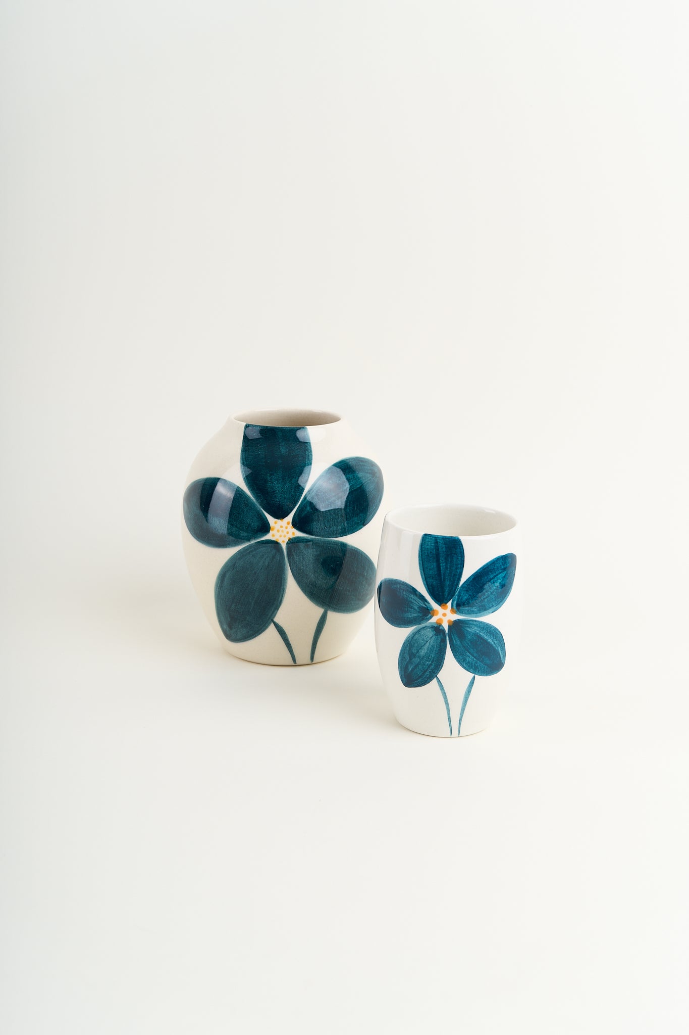 Grande Flor Vase - Navy