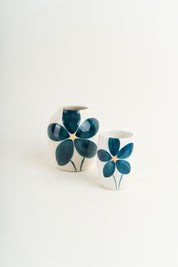 Grande Flor Vase - Navy