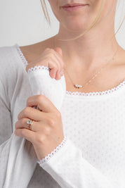 Lace Eyelit Long Sleeve