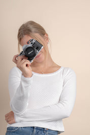 Lace Eyelit Long Sleeve