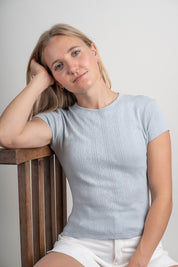 Pointelle Baby Tee