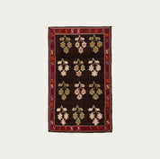 Chocolate Blossom Kilim 3'11" x 6'4"