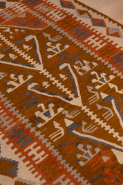 Cocoa Tree Kilim 3'2" x 4'10"