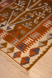 Cocoa Tree Kilim 3'2" x 4'10"
