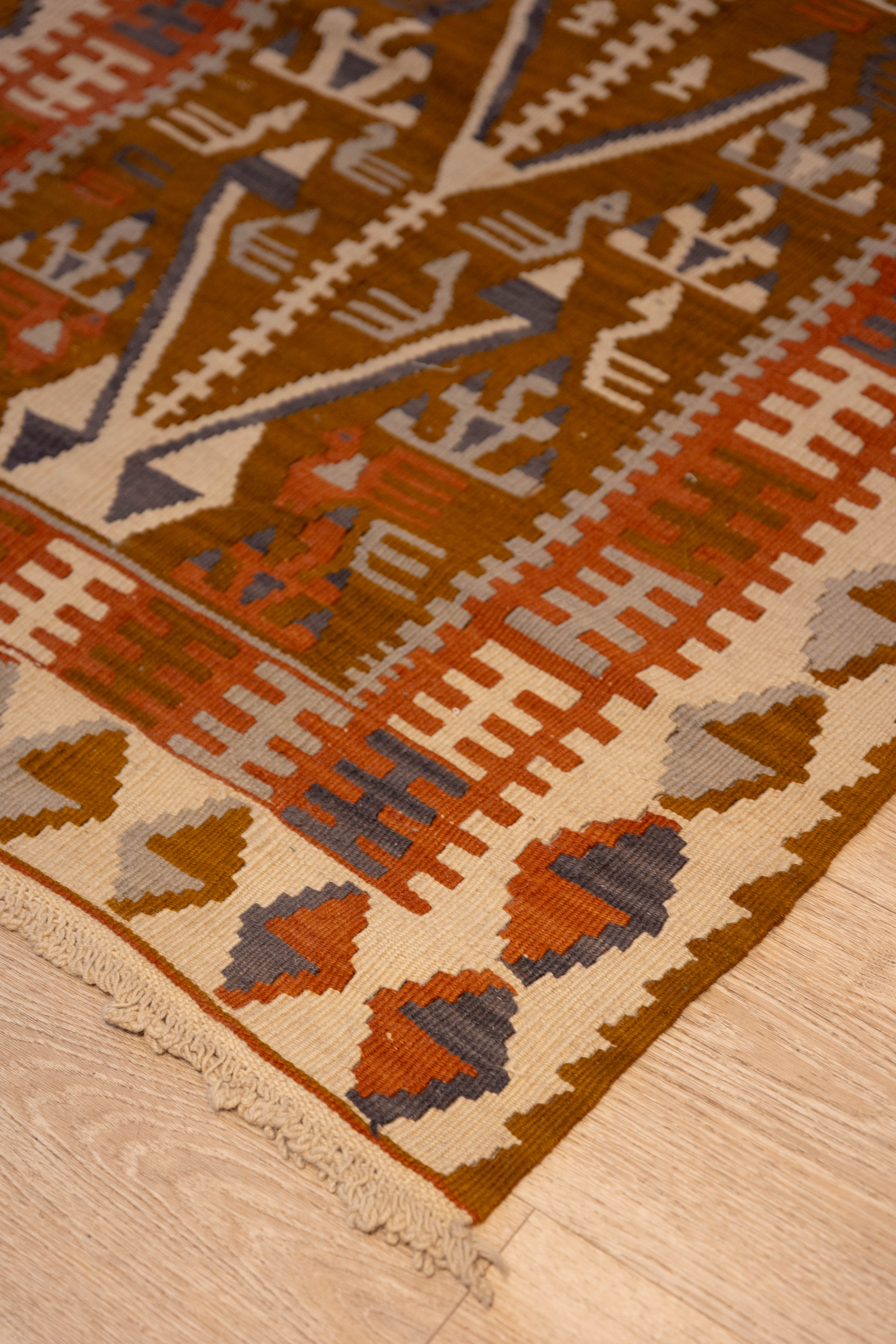 Cocoa Tree Kilim 3'2" x 4'10"
