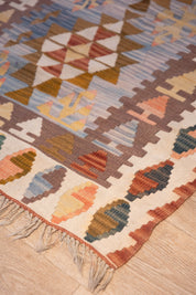 Lavender Peak Kilim 3'8" x 5'3"