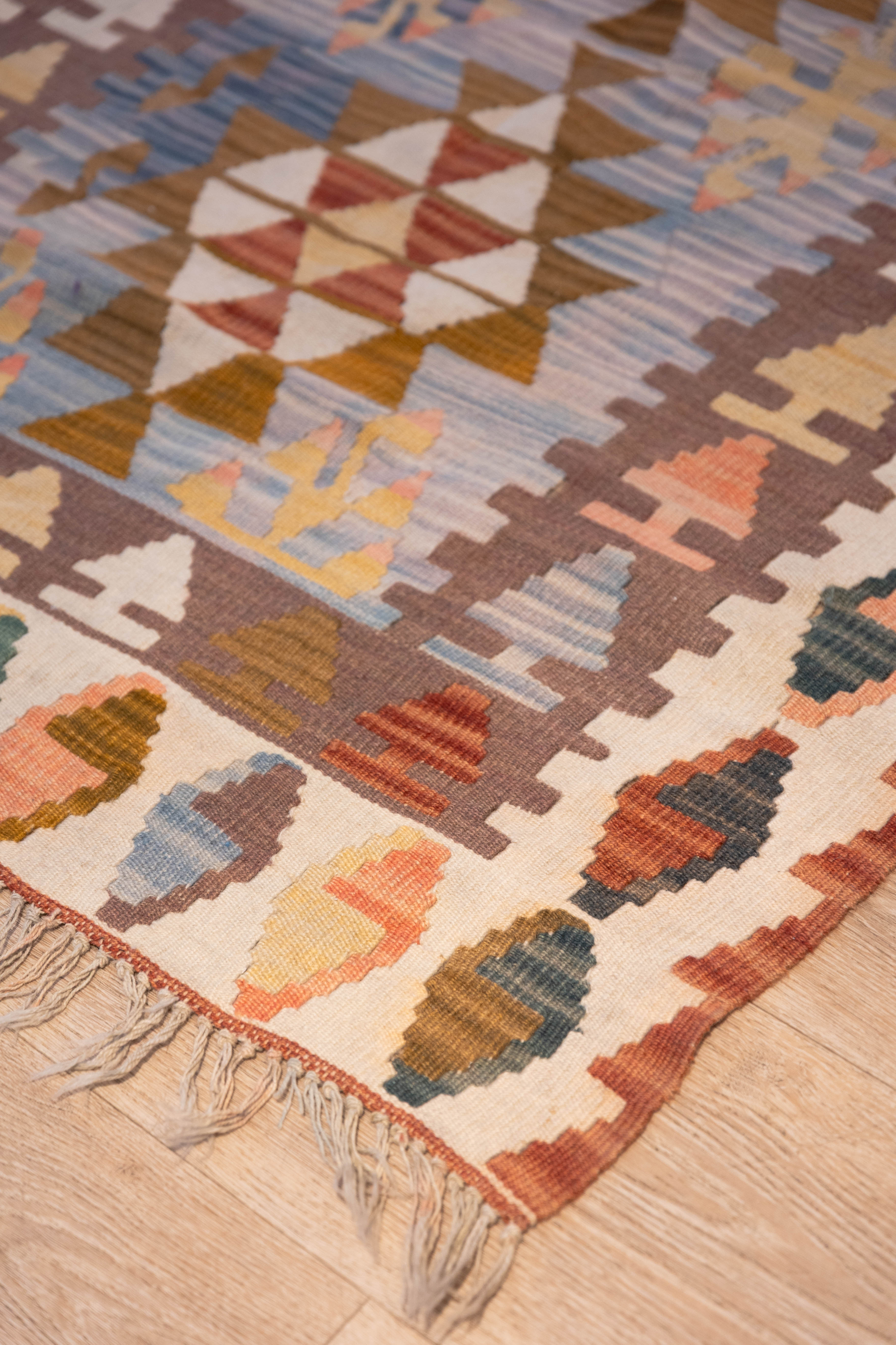 Lavender Peak Kilim 3'8" x 5'3"