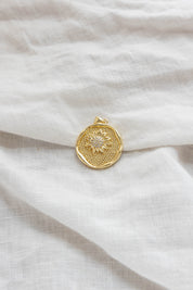 Gold Sunflower Charm