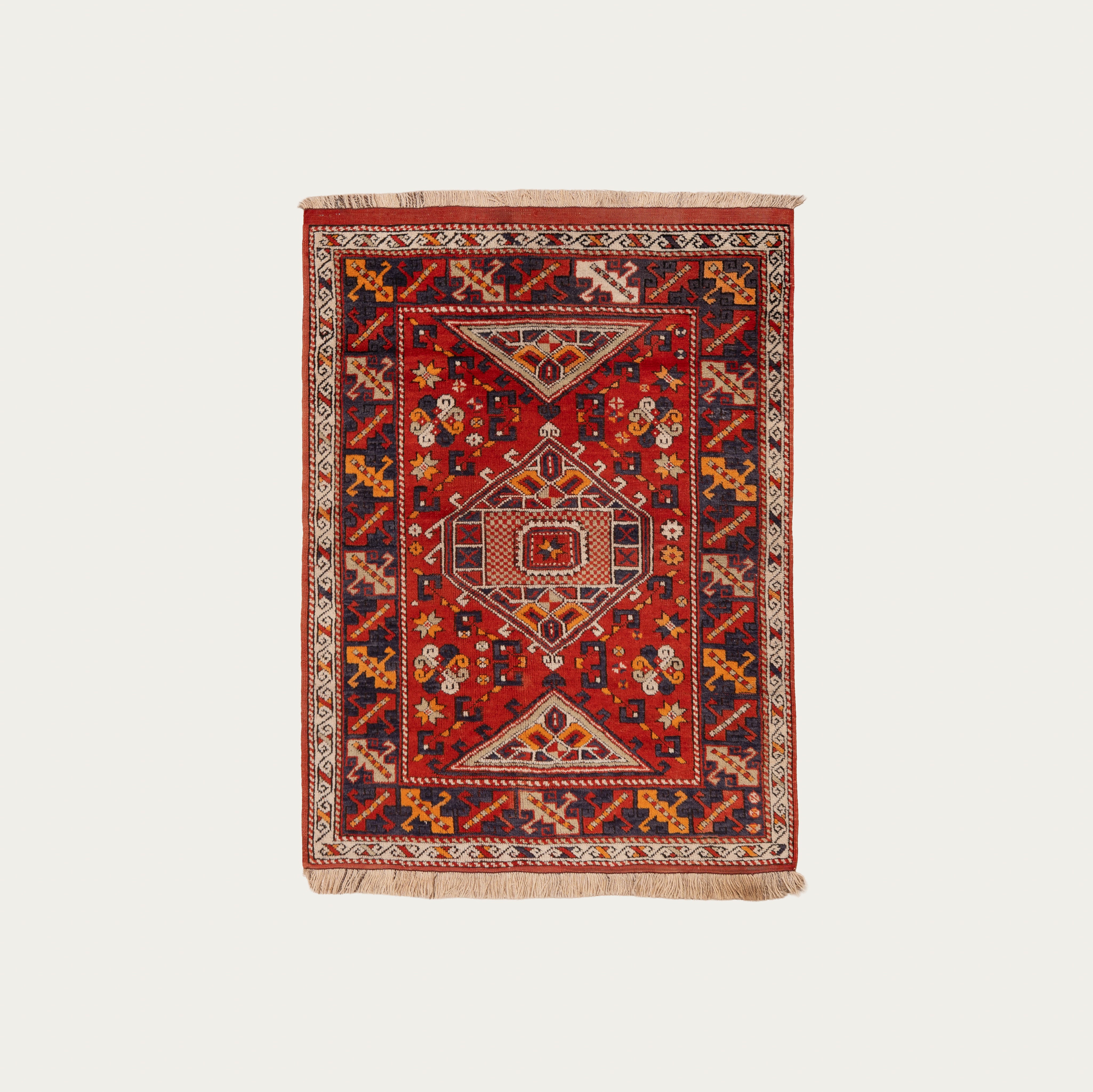 Paprika Star Carpet 4'2" x 5'10"