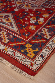 Paprika Star Carpet 4'2" x 5'10"