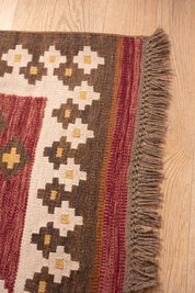 Rainbow Band Kilim 5'6" x 8'