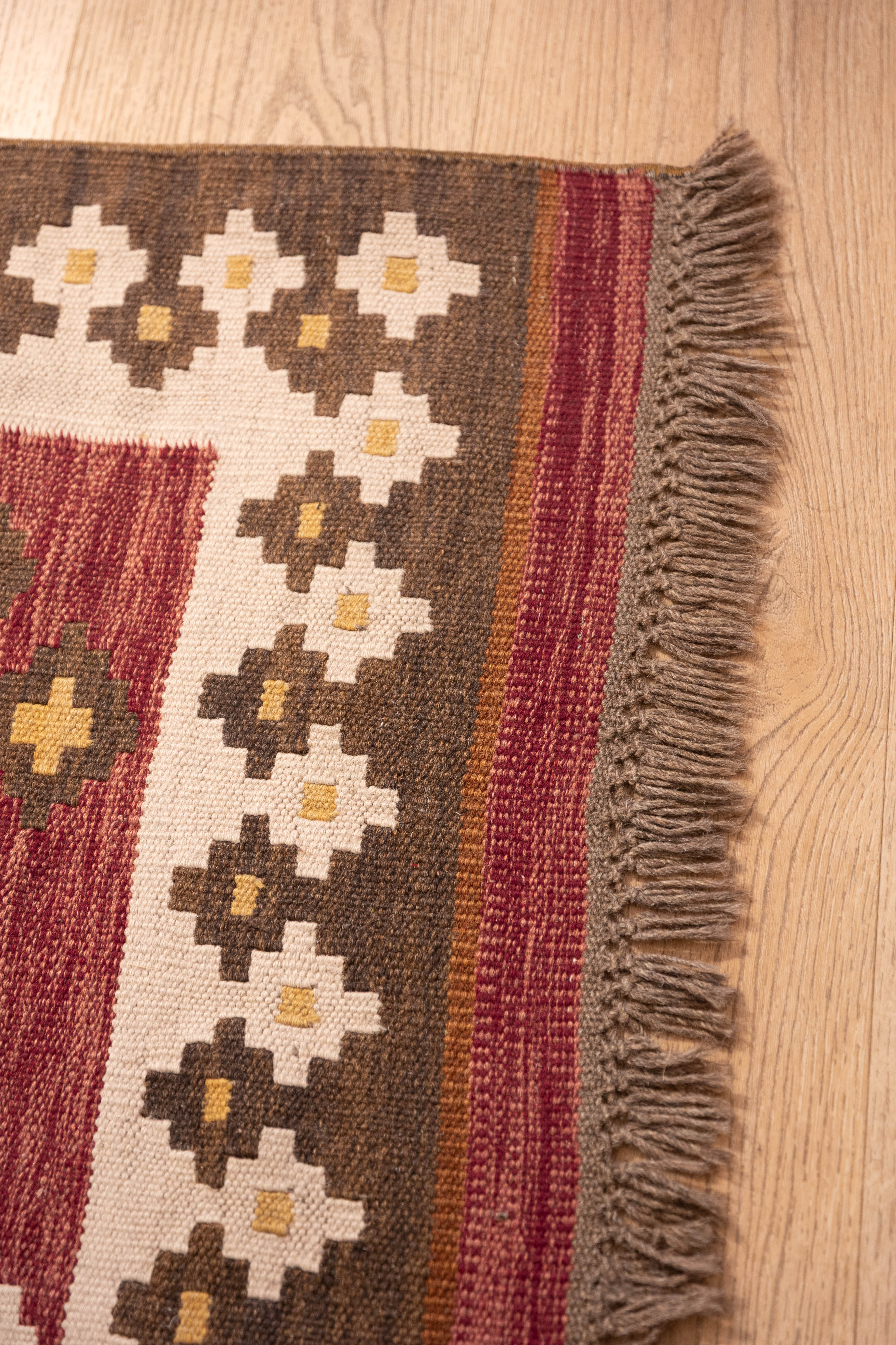 Rainbow Band Kilim 5'6" x 8'