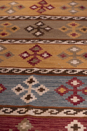 Rainbow Band Kilim 5'6" x 8'