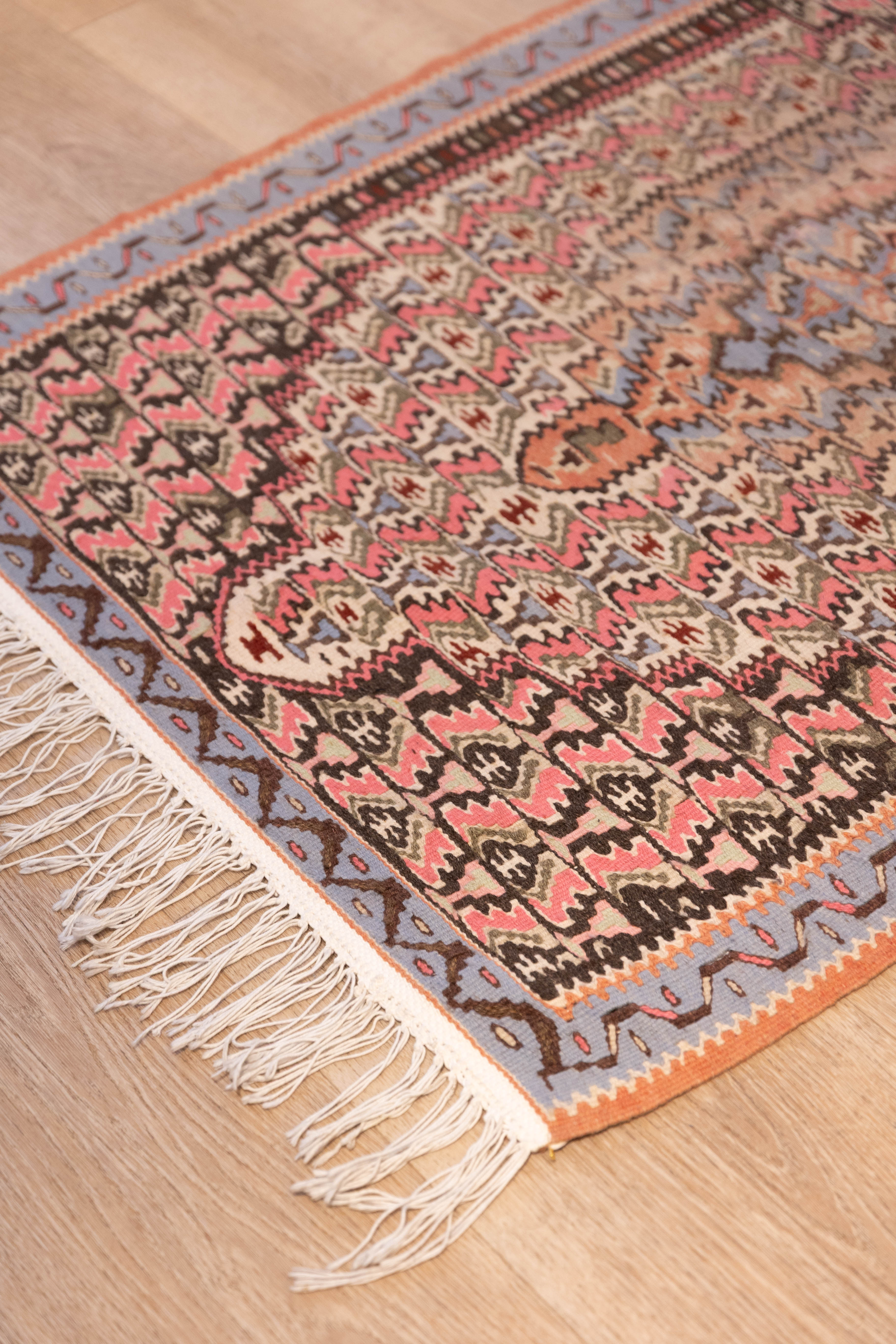 Rose Senneh Kilim 3'11" x 2'8"