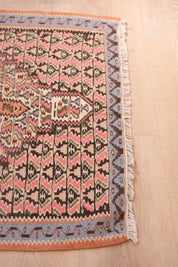 Rose Senneh Kilim 3'11" x 2'8"