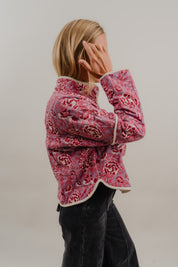 Rosewood Wine Quilted Jacket