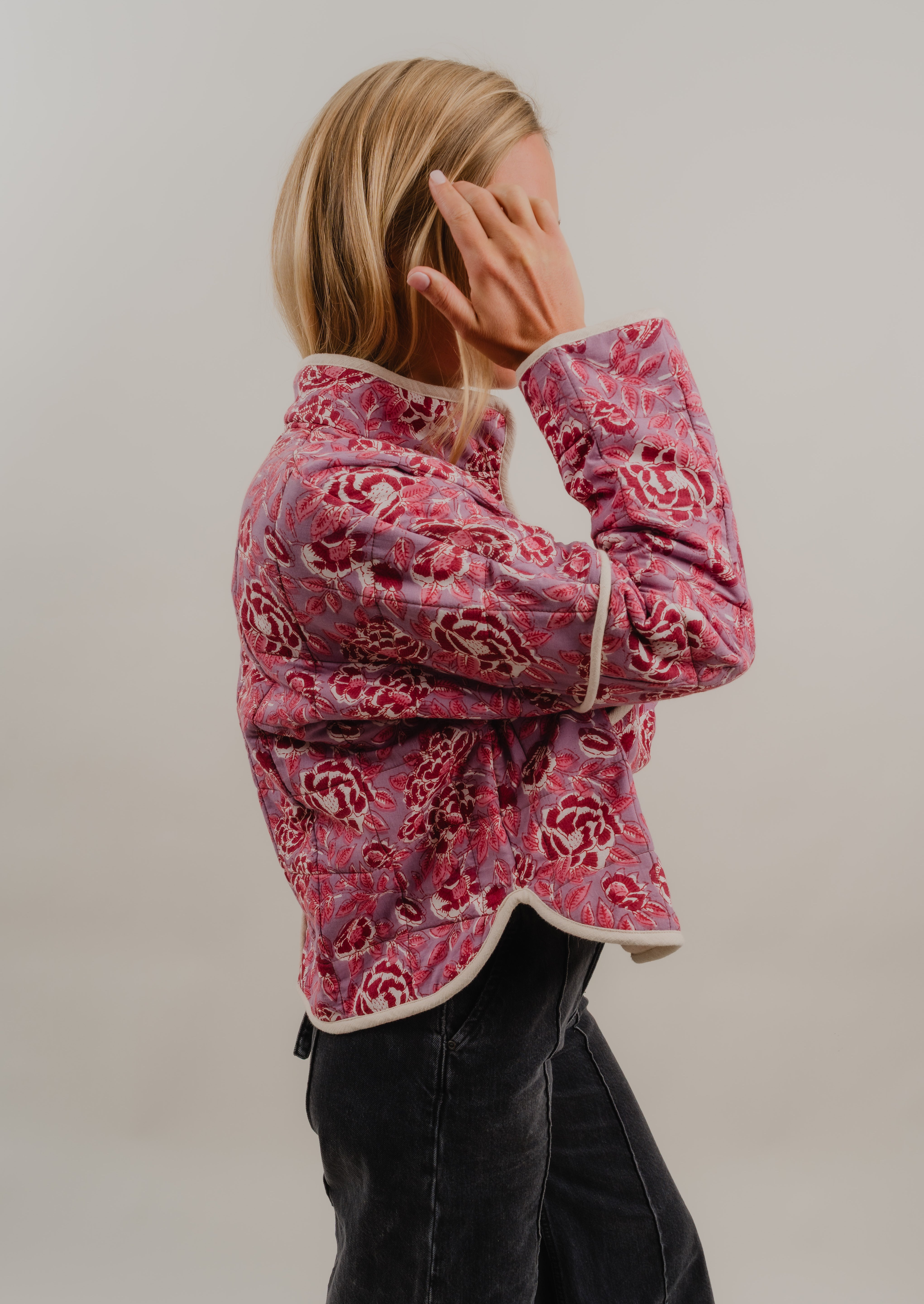 Rosewood Wine Quilted Jacket