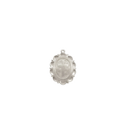 Oval Cross Medallion Charm