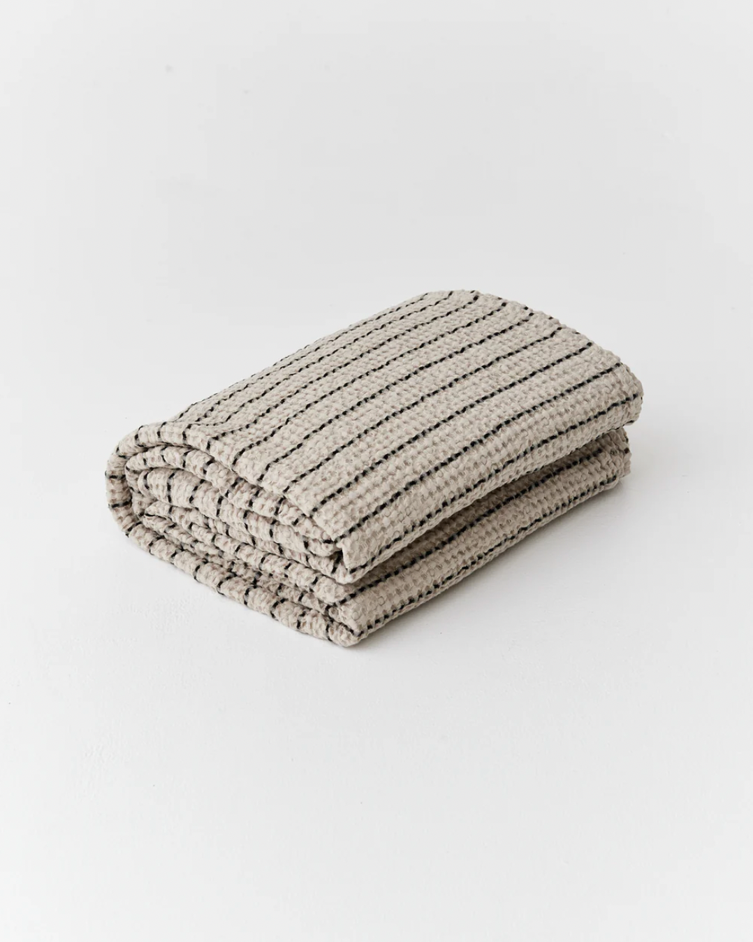 Waffle Linen Throw Blanket