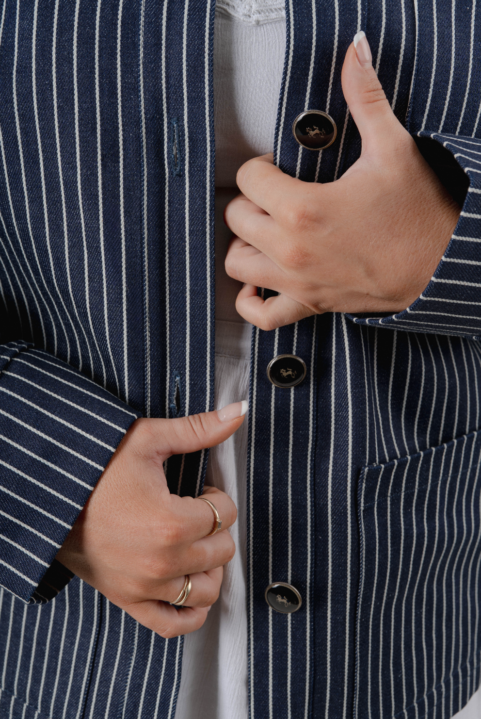 Striped Work Jacket