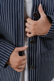 Striped Work Jacket