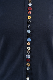 Mix Match Button Tank - Navy