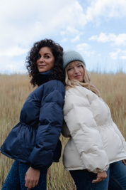 Sculpted Puffer Jacket - Navy