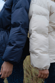 Sculpted Puffer Jacket - Navy
