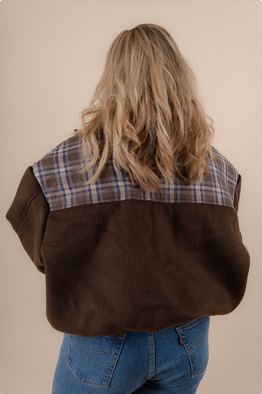 Plaid Bomber Jacket