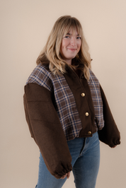 Plaid Bomber Jacket